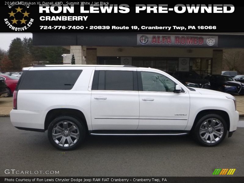 Summit White / Jet Black 2016 GMC Yukon XL Denali 4WD