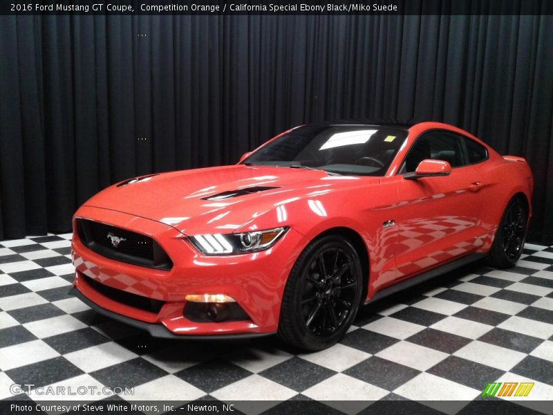 Competition Orange / California Special Ebony Black/Miko Suede 2016 Ford Mustang GT Coupe