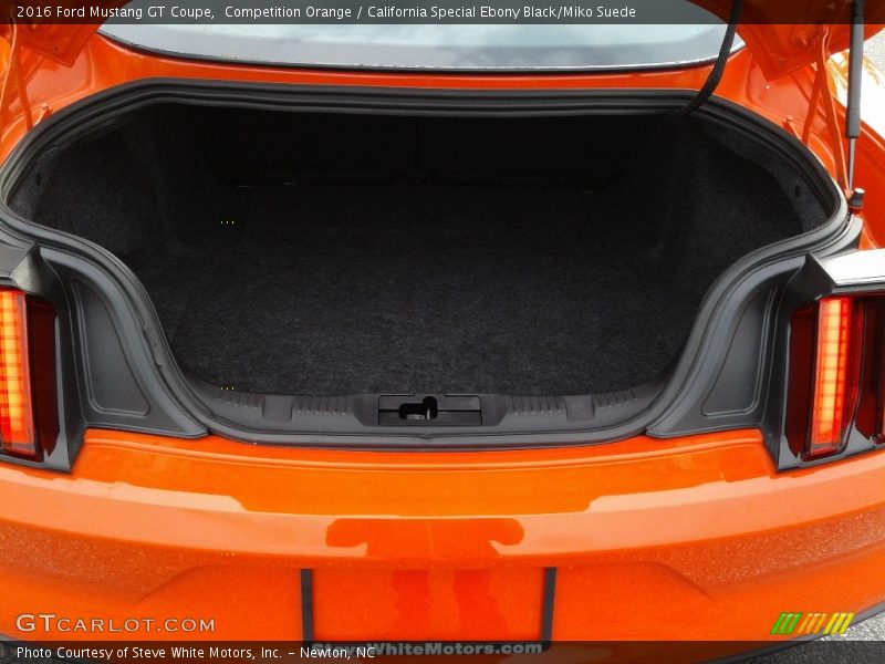 Competition Orange / California Special Ebony Black/Miko Suede 2016 Ford Mustang GT Coupe