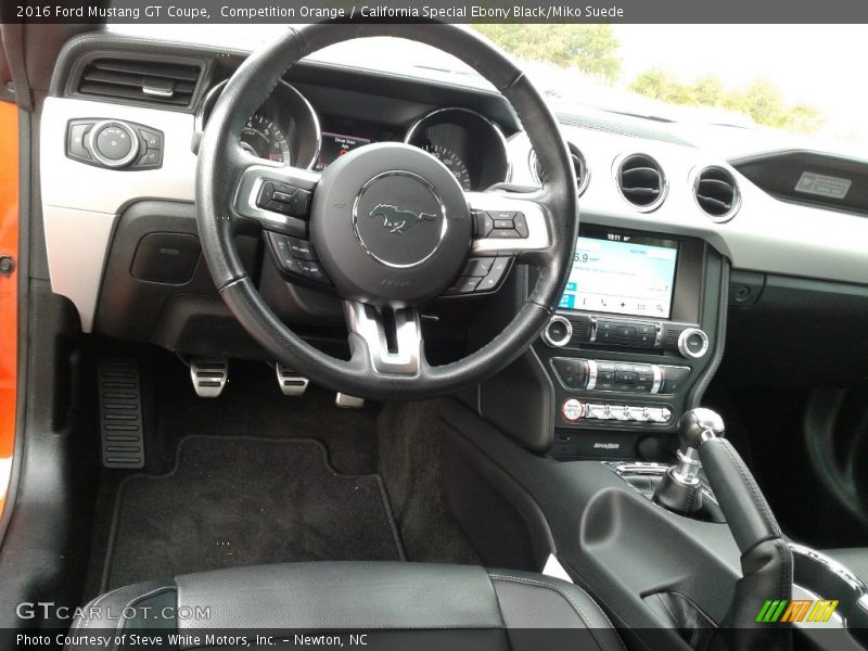Competition Orange / California Special Ebony Black/Miko Suede 2016 Ford Mustang GT Coupe