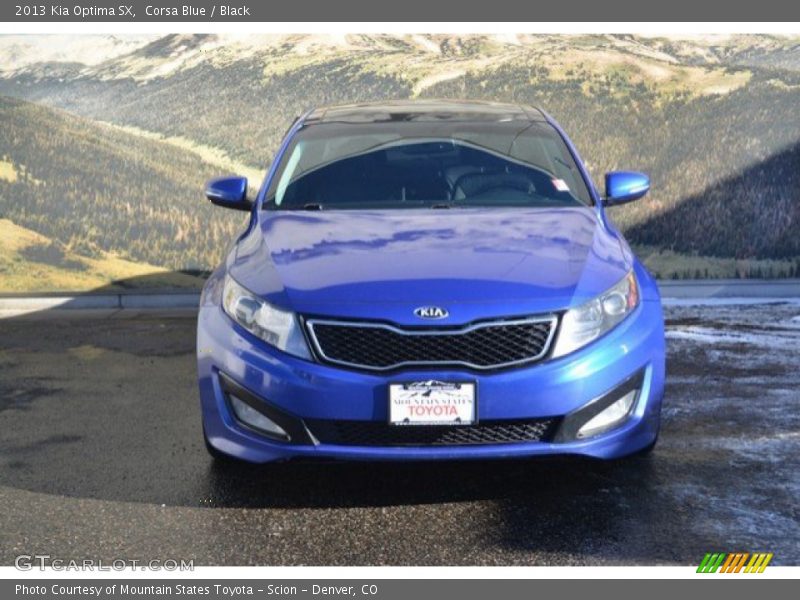 Corsa Blue / Black 2013 Kia Optima SX