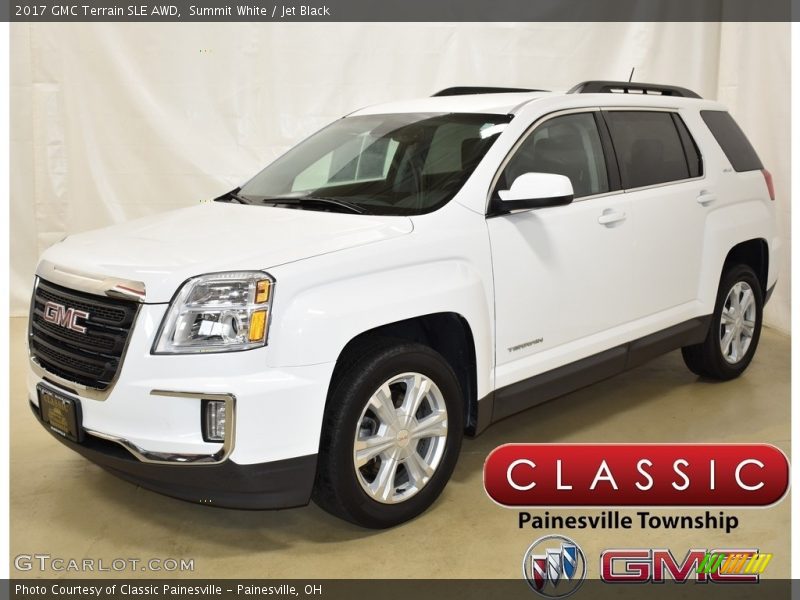 Summit White / Jet Black 2017 GMC Terrain SLE AWD