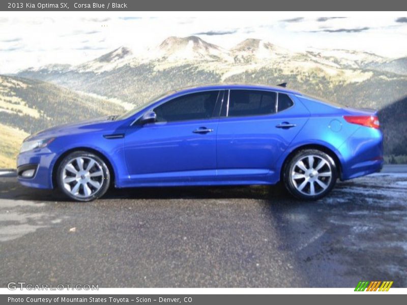 Corsa Blue / Black 2013 Kia Optima SX