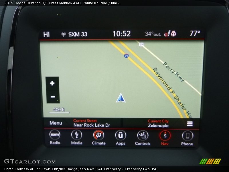 White Knuckle / Black 2019 Dodge Durango R/T Brass Monkey AWD