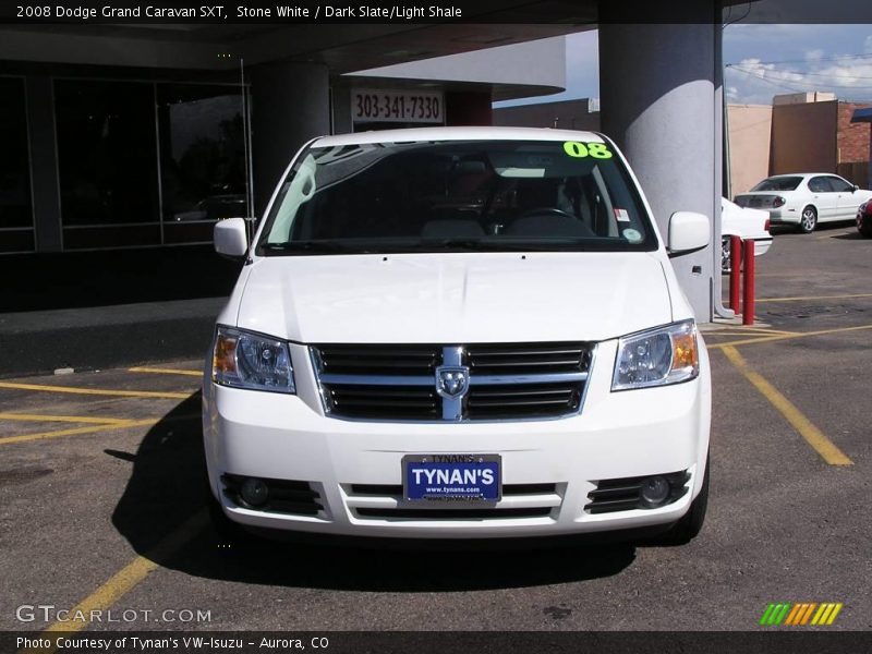 Stone White / Dark Slate/Light Shale 2008 Dodge Grand Caravan SXT