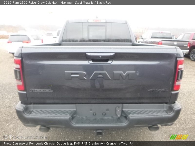 Maximum Steel Metallic / Black/Red 2019 Ram 1500 Rebel Crew Cab 4x4