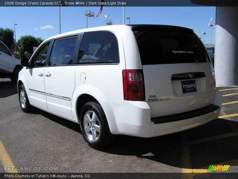 Stone White / Dark Slate/Light Shale 2008 Dodge Grand Caravan SXT