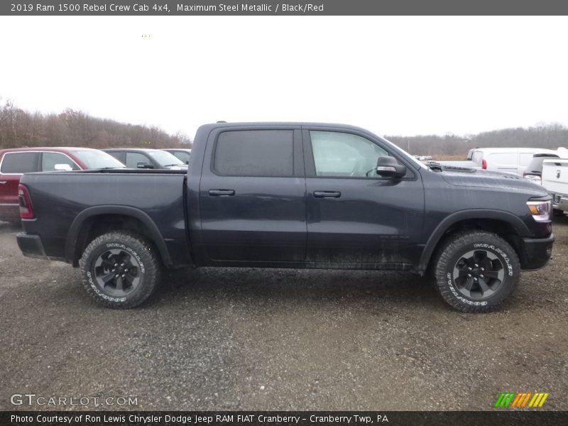 Maximum Steel Metallic / Black/Red 2019 Ram 1500 Rebel Crew Cab 4x4