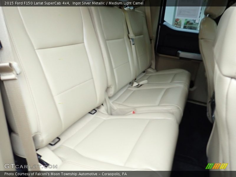 Ingot Silver Metallic / Medium Light Camel 2015 Ford F150 Lariat SuperCab 4x4