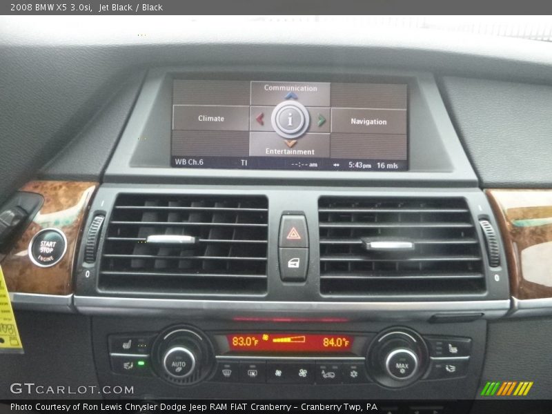 Jet Black / Black 2008 BMW X5 3.0si