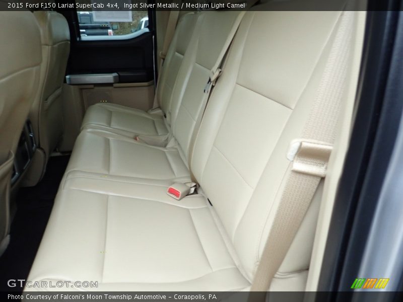Ingot Silver Metallic / Medium Light Camel 2015 Ford F150 Lariat SuperCab 4x4