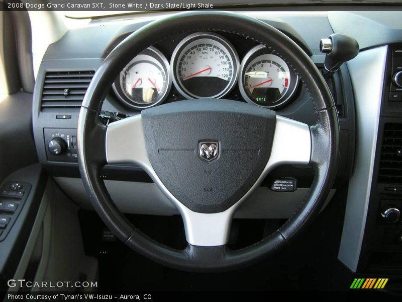 Stone White / Dark Slate/Light Shale 2008 Dodge Grand Caravan SXT