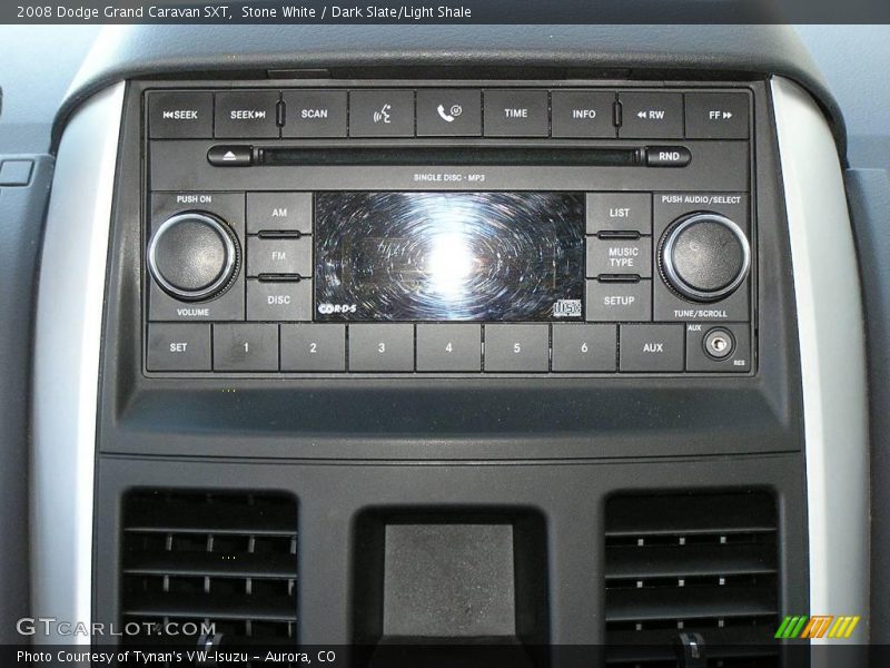 Stone White / Dark Slate/Light Shale 2008 Dodge Grand Caravan SXT