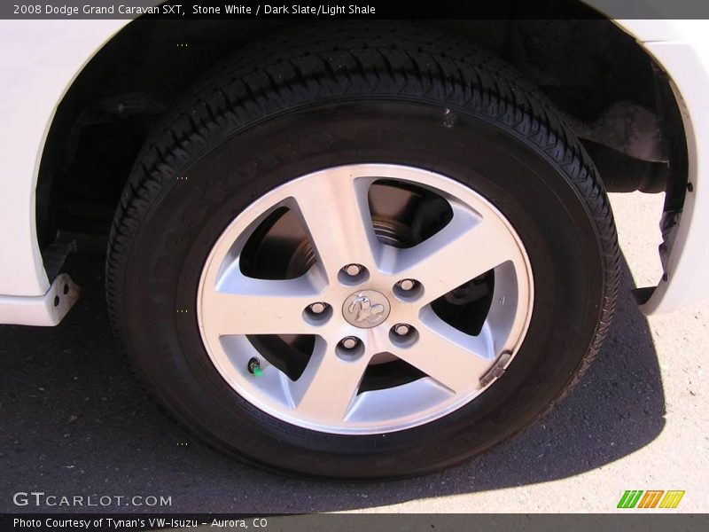 Stone White / Dark Slate/Light Shale 2008 Dodge Grand Caravan SXT