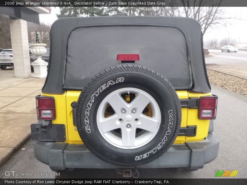 Detonator Yellow / Dark Slate Gray/Med Slate Gray 2008 Jeep Wrangler Unlimited X 4x4