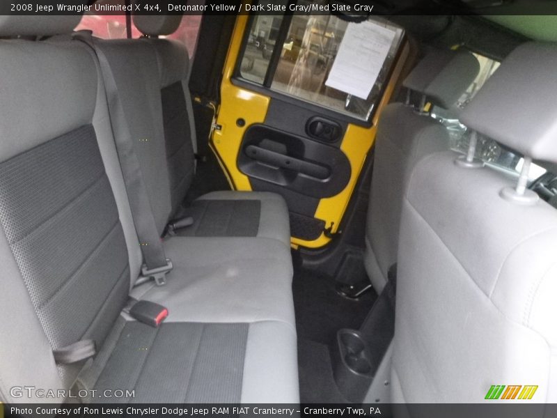 Detonator Yellow / Dark Slate Gray/Med Slate Gray 2008 Jeep Wrangler Unlimited X 4x4