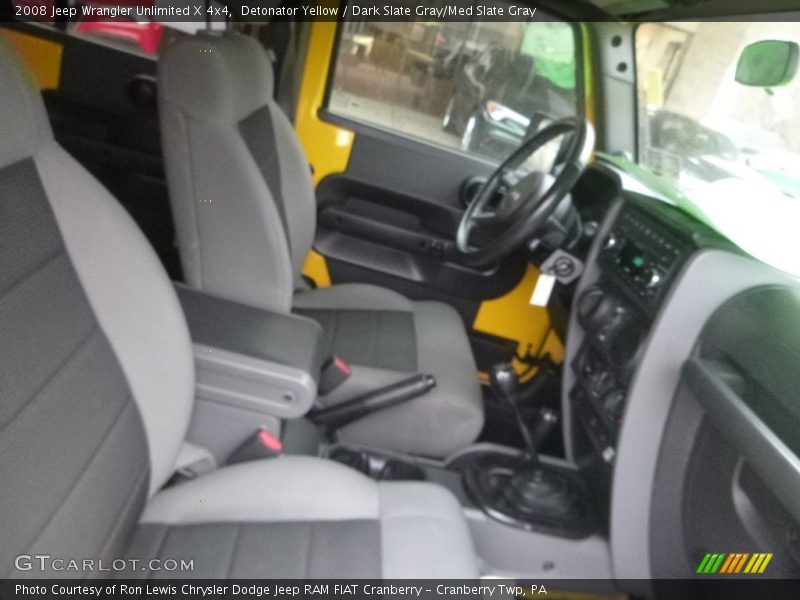 Detonator Yellow / Dark Slate Gray/Med Slate Gray 2008 Jeep Wrangler Unlimited X 4x4