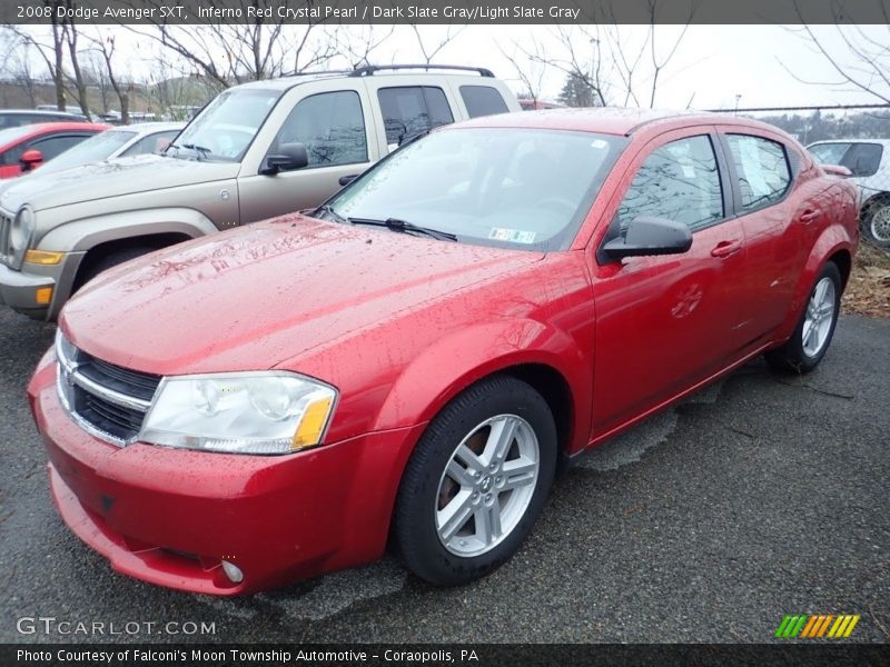 Inferno Red Crystal Pearl / Dark Slate Gray/Light Slate Gray 2008 Dodge Avenger SXT