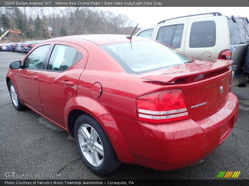 Inferno Red Crystal Pearl / Dark Slate Gray/Light Slate Gray 2008 Dodge Avenger SXT