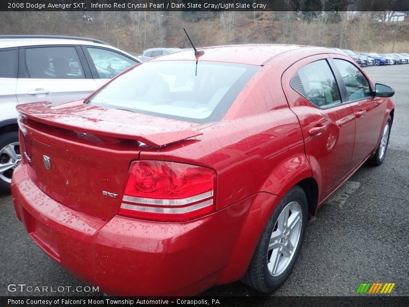 Inferno Red Crystal Pearl / Dark Slate Gray/Light Slate Gray 2008 Dodge Avenger SXT