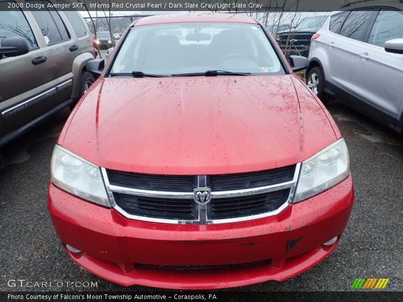 Inferno Red Crystal Pearl / Dark Slate Gray/Light Slate Gray 2008 Dodge Avenger SXT