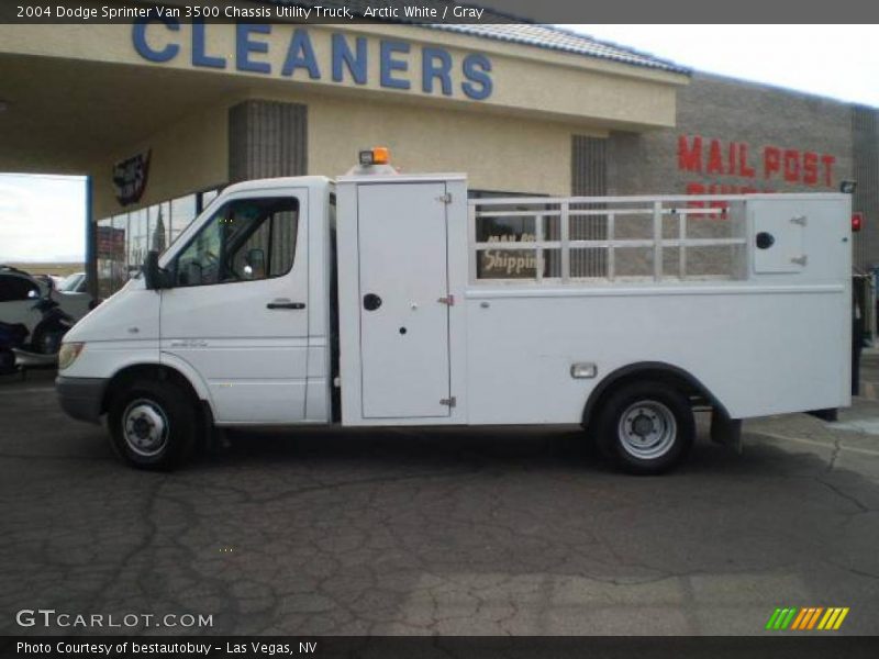 Arctic White / Gray 2004 Dodge Sprinter Van 3500 Chassis Utility Truck