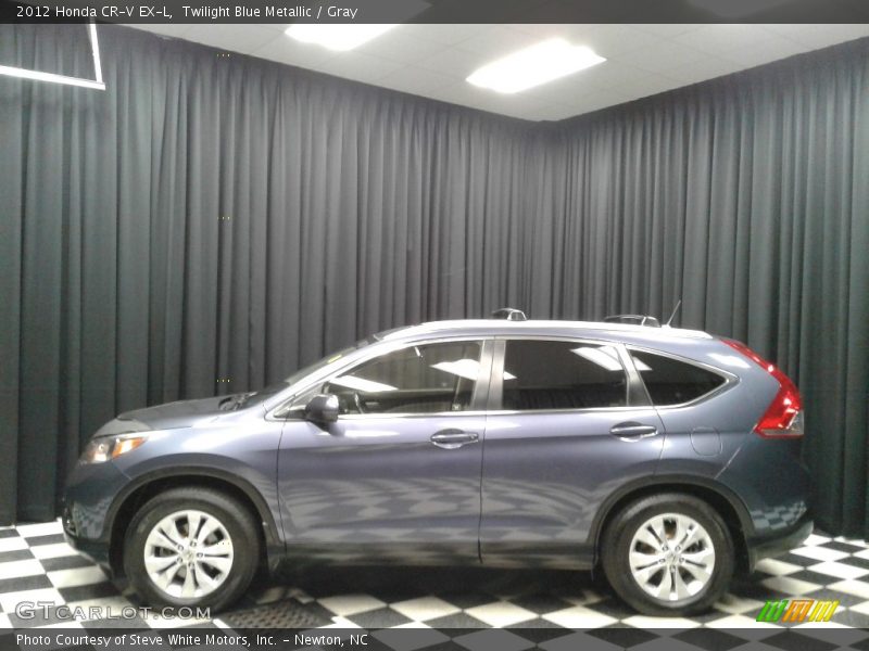 Twilight Blue Metallic / Gray 2012 Honda CR-V EX-L