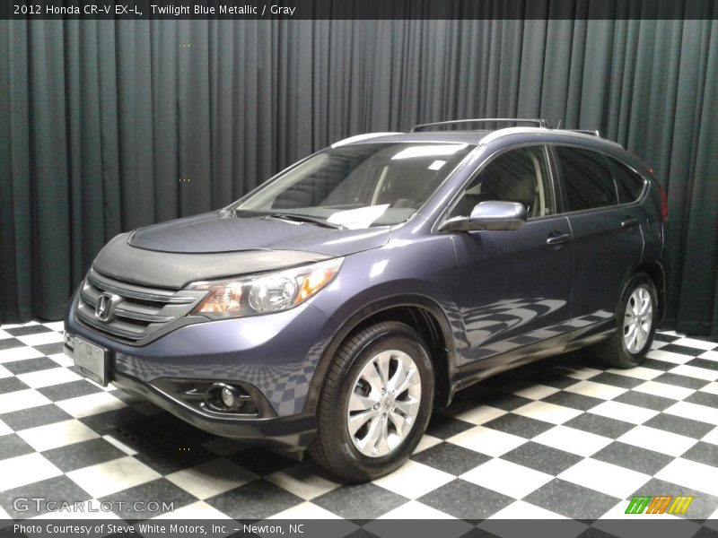 Twilight Blue Metallic / Gray 2012 Honda CR-V EX-L