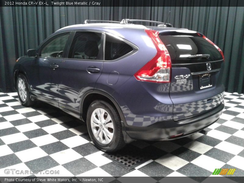 Twilight Blue Metallic / Gray 2012 Honda CR-V EX-L
