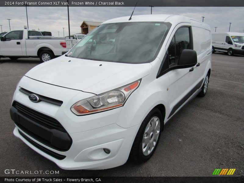 Frozen White / Charcoal Black 2014 Ford Transit Connect XLT Van