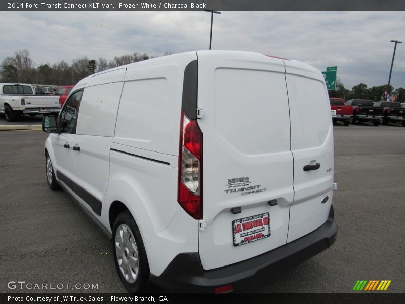 Frozen White / Charcoal Black 2014 Ford Transit Connect XLT Van
