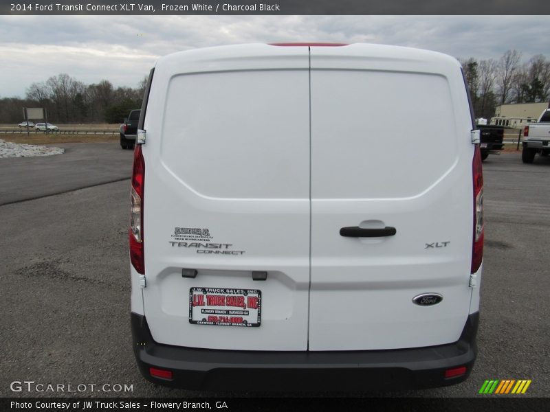 Frozen White / Charcoal Black 2014 Ford Transit Connect XLT Van