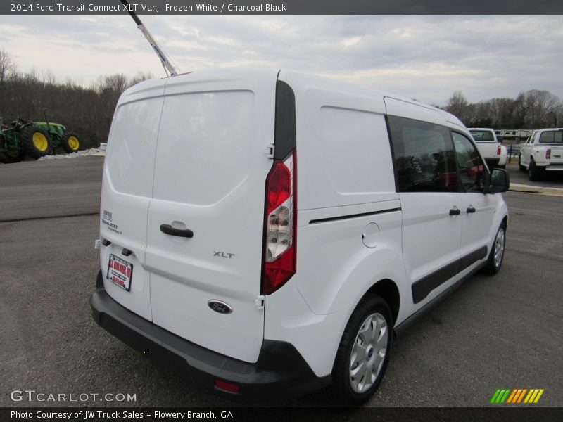 Frozen White / Charcoal Black 2014 Ford Transit Connect XLT Van