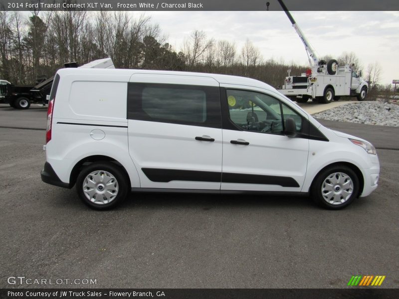 Frozen White / Charcoal Black 2014 Ford Transit Connect XLT Van