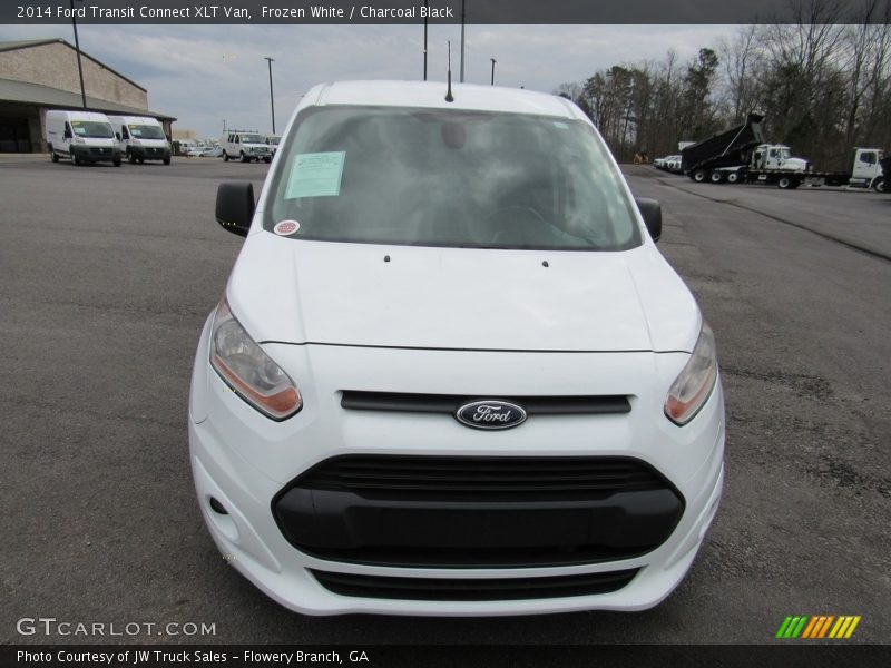 Frozen White / Charcoal Black 2014 Ford Transit Connect XLT Van