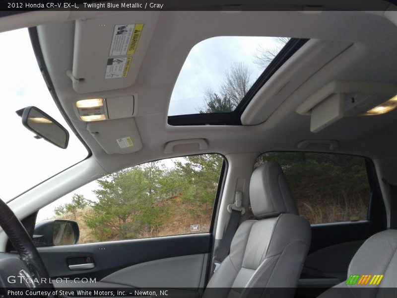 Twilight Blue Metallic / Gray 2012 Honda CR-V EX-L