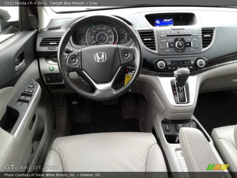 Twilight Blue Metallic / Gray 2012 Honda CR-V EX-L