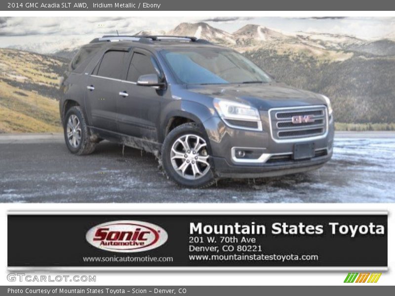 Iridium Metallic / Ebony 2014 GMC Acadia SLT AWD