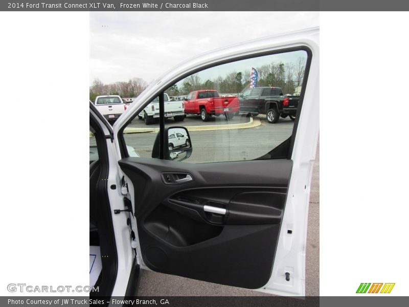 Frozen White / Charcoal Black 2014 Ford Transit Connect XLT Van