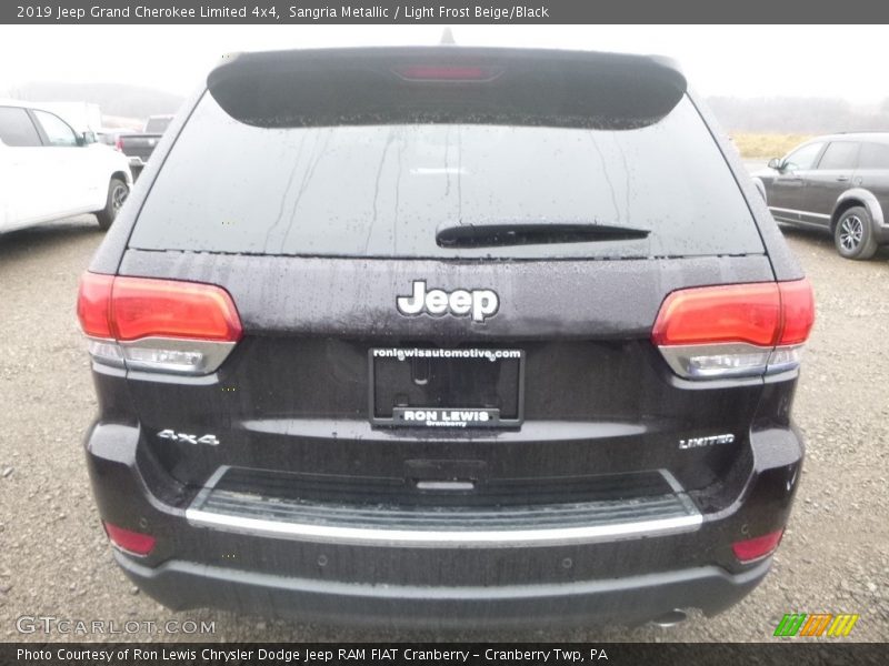 Sangria Metallic / Light Frost Beige/Black 2019 Jeep Grand Cherokee Limited 4x4