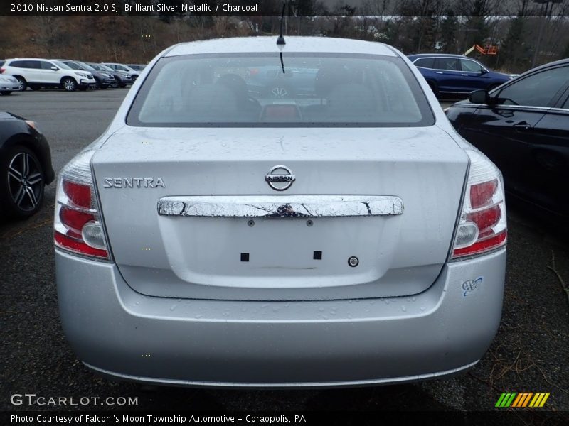 Brilliant Silver Metallic / Charcoal 2010 Nissan Sentra 2.0 S