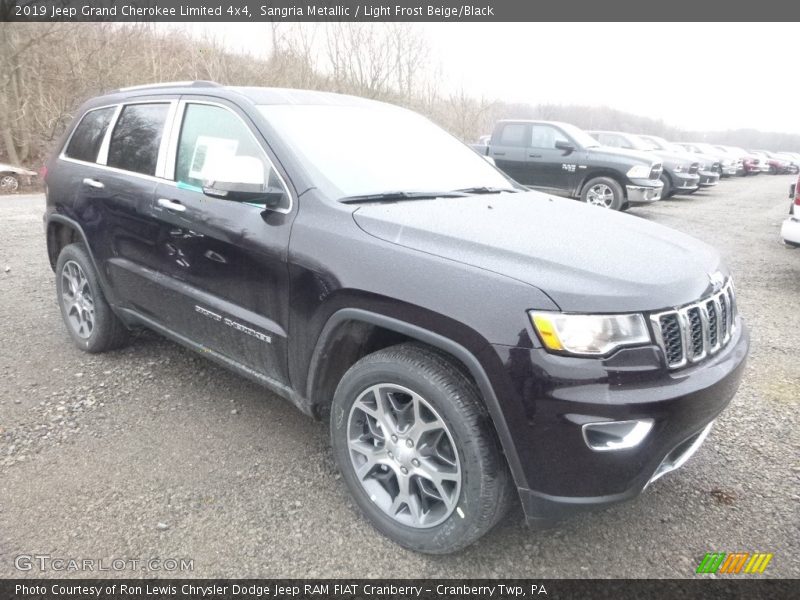 Sangria Metallic / Light Frost Beige/Black 2019 Jeep Grand Cherokee Limited 4x4