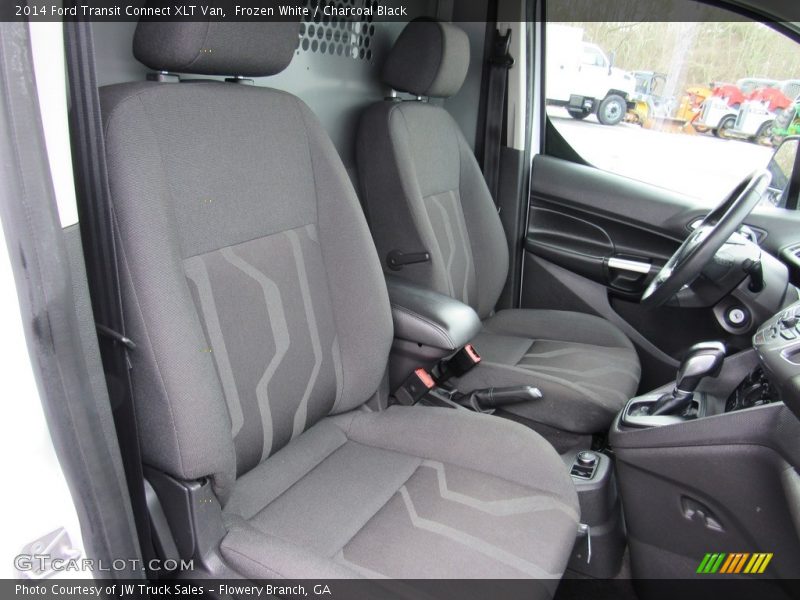 Frozen White / Charcoal Black 2014 Ford Transit Connect XLT Van