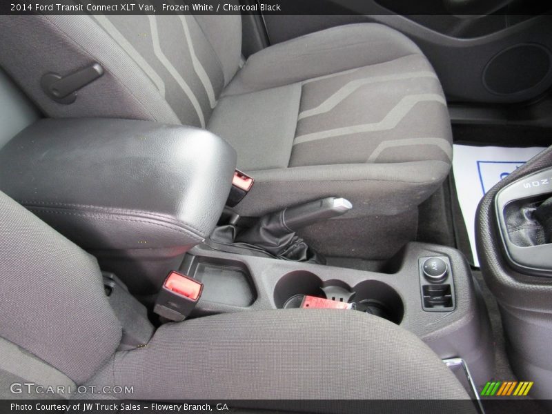 Frozen White / Charcoal Black 2014 Ford Transit Connect XLT Van