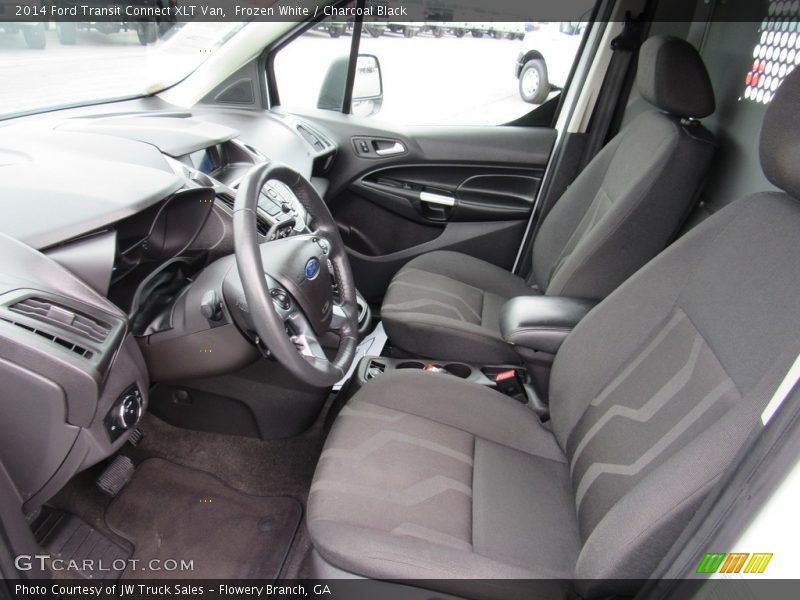 Frozen White / Charcoal Black 2014 Ford Transit Connect XLT Van
