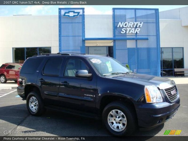 Deep Blue Metallic / Ebony Black 2007 GMC Yukon SLT 4x4