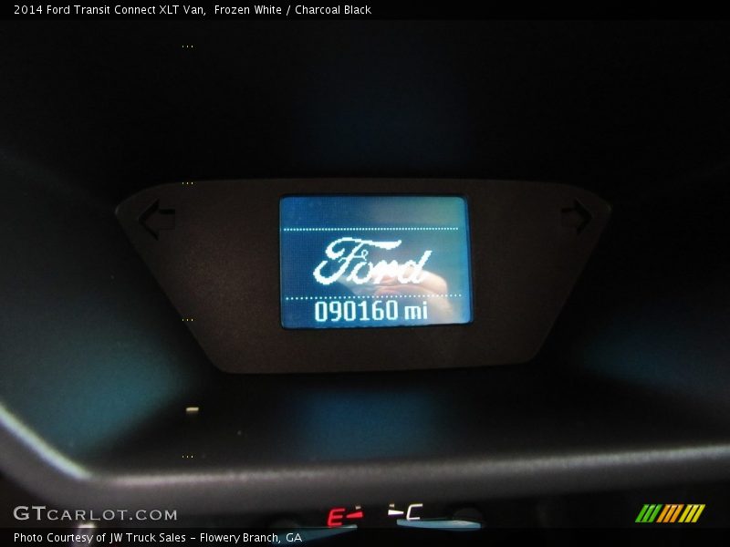 Frozen White / Charcoal Black 2014 Ford Transit Connect XLT Van