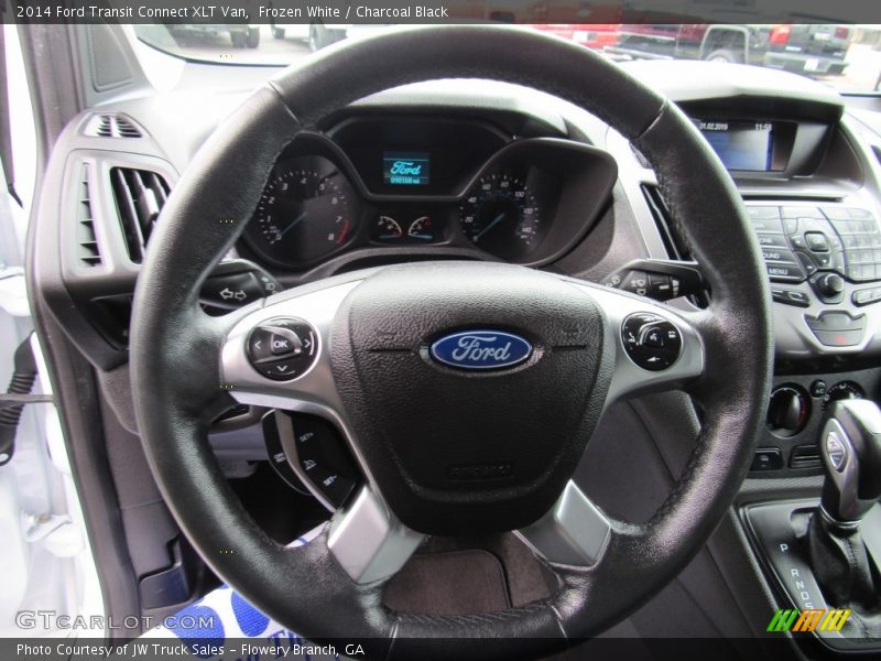 Frozen White / Charcoal Black 2014 Ford Transit Connect XLT Van