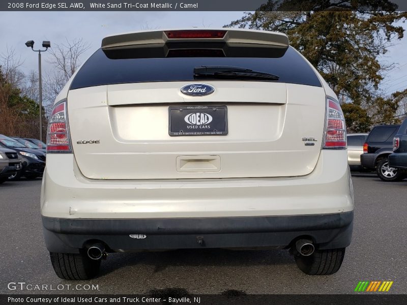 White Sand Tri-Coat Metallic / Camel 2008 Ford Edge SEL AWD