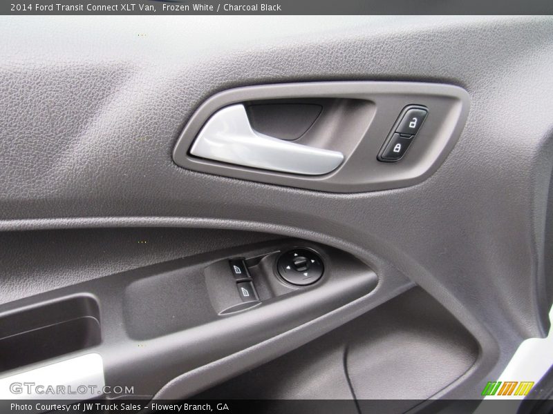 Frozen White / Charcoal Black 2014 Ford Transit Connect XLT Van